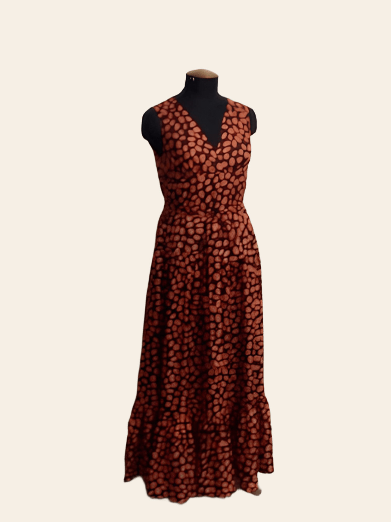 Платье без рукавов в горох - изображение 3